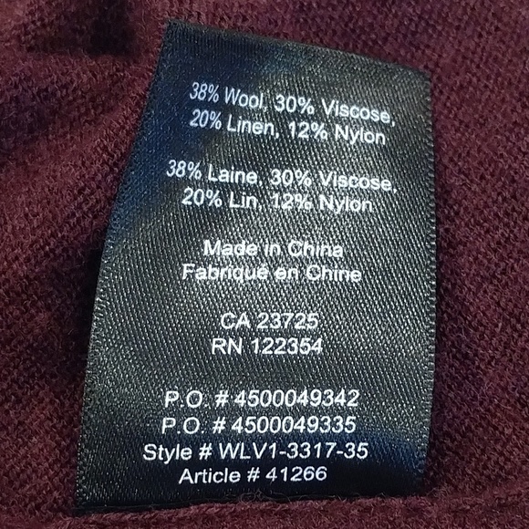 Babaton Linen/Wool V-Neck - Picture 5 of 5